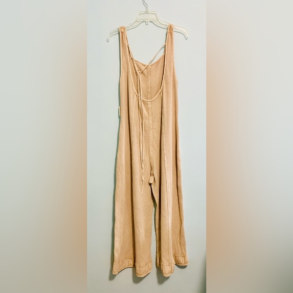 NWT__Free People Tan 100% Cotton Overalls__NWT - Picture 3 of 13